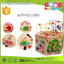 Atividade de venda a quente brinquedos de cubo brinquedos educativos de madeira para crianças EZ3001-1